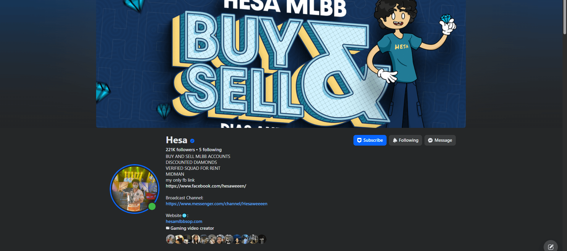 Hesamlbbsop MLBB marketplace