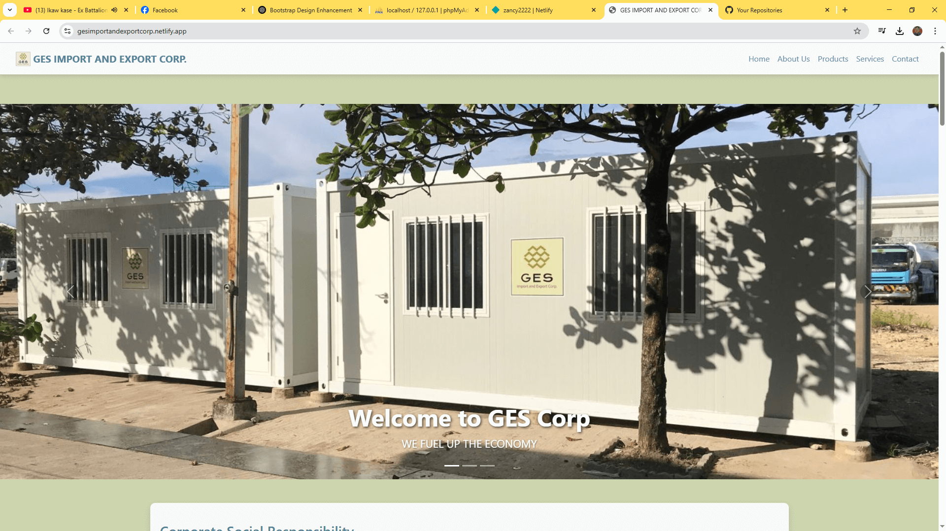 GES IMPORT AND EXPORT CORP.